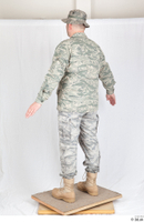  Photos Army Man in Camouflage uniform 5 20th century US air force a poses camouflage whole body 0005.jpg